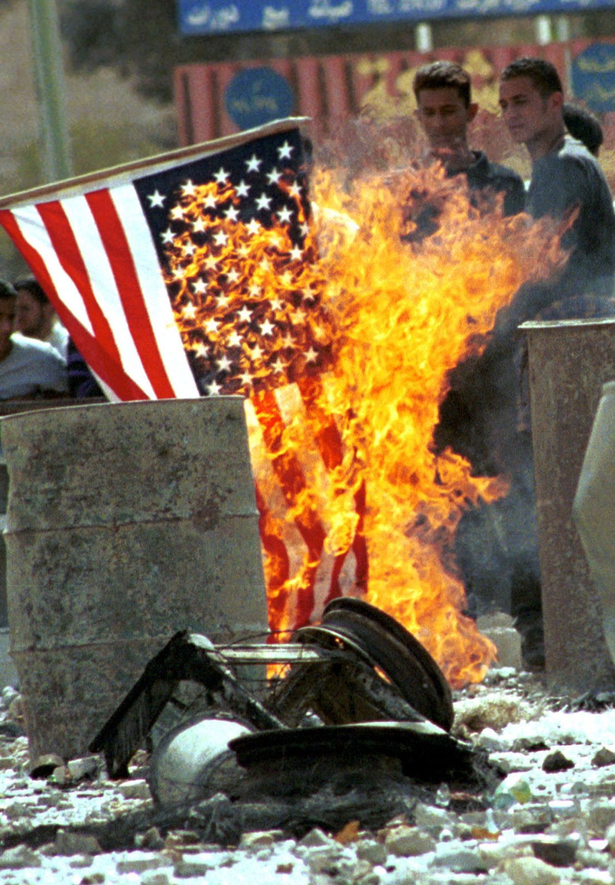20. Flag burning